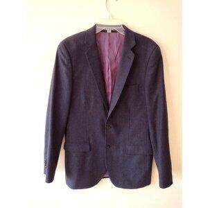 Slate & Stone Sport Coat Suit Jacket Size 40L Blue Wool Blend Halkin Modern Fit